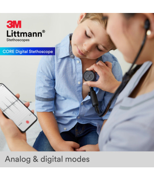 3M™ Littmann® CORE Digital Stethoscope, 8480 - Black