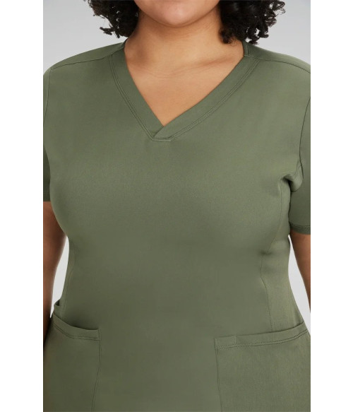 HH Works by Healing Hands-Women's V-Neck Solid Scrub Top and Pant-2500 9560