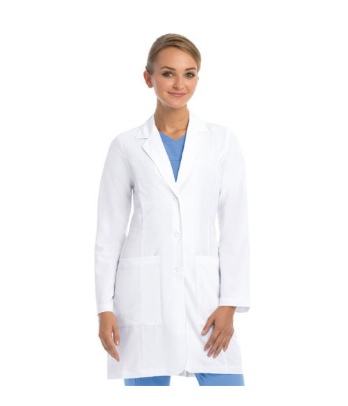  Grey's Anatomy Signature by BARCO Women's 2 Pocket Stretch 35'' Lab Coat - 2402